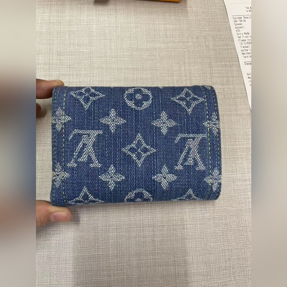 Louis Vuitton Victorine Wallet Denim Blue - Picture 4 of 15
